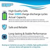 HQRP 4-Pack Lithium Battery Compatible with MyQ Garage Door Sensor