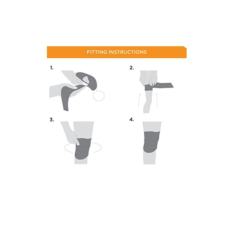 Elasticated Knee Wrap for Everyday and Sporting Activities