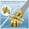 Brass Shower Diverter Valve for Handheld Shower Head and Fixed