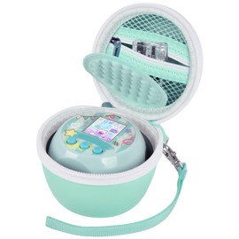 Case for Punirunes Virtual Pet Interactive Digital Toy, Kids Toys Box for Girls & Boys Ages 5 and up, with Partition to Protect Screen & Mesh Pocket for Small Electronic Accessories -Bag Only (Green)