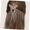 IWOWHERO Butterfly Clip Tassels for Women Elegant Metal Hairpin with