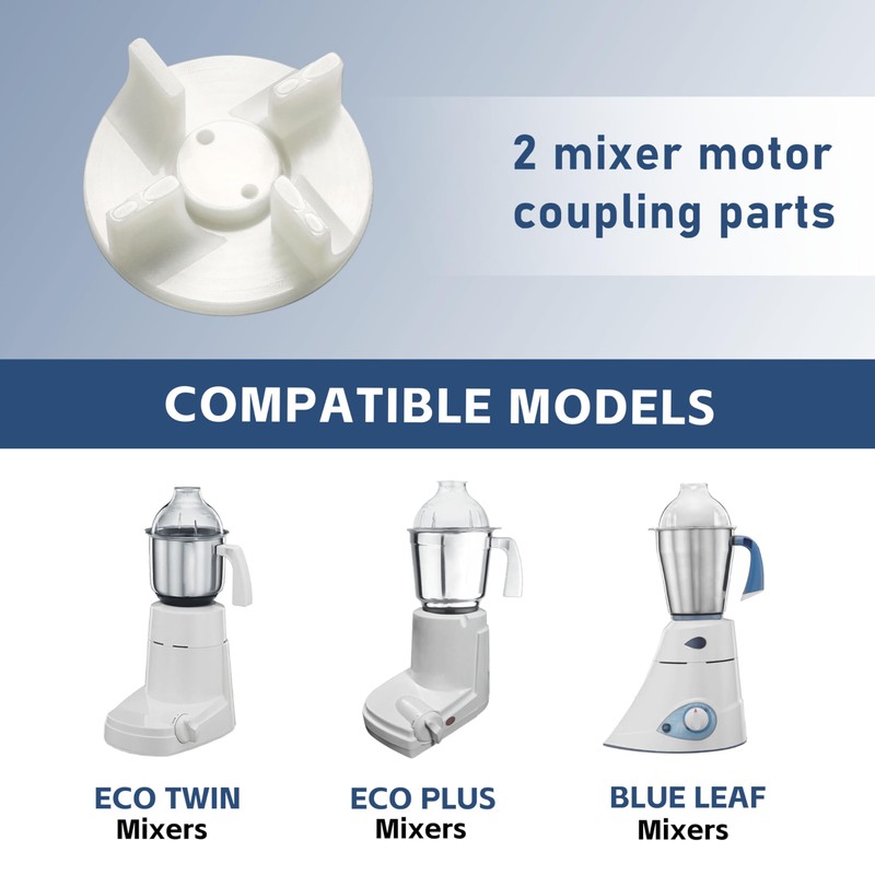 2 Pack Mixer Motor Coupler Compatible with Eco Twin, Eco
