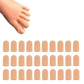 30 Pieces Toe Caps, Toe Protector, Toe Covers, Protect Toe from Rubbing, Ingrown Toenails, Corns, Blisters, Hammer Toes and Other Painful Toe Problems