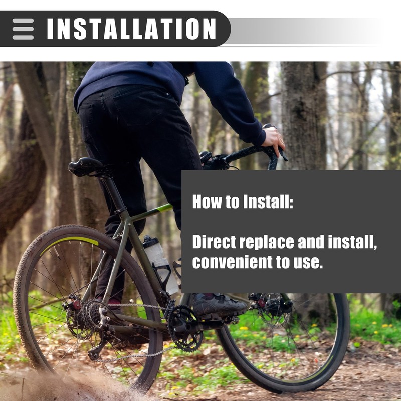 Motoforti Universal Bike Rear Solid Axle with Ball Bearings, Bicycle