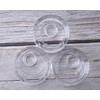 sowaka 9 Pcs Display Stands Acrylic Clear Small Round Baseball
