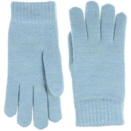 Winter Women's Toasty Warm Plush Fleece Lined Knit Gloves (Pastel Blue)