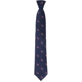 MENDEPOT Flamingo Corbata Con Caja De Microfibra Jacquard Patrón De Flamenco Hombres Corbata Traje De Boda Accesorio De Regalo Corbata