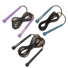 Fitness Mad Unisex Speed Only Purple Jump Rope, Black, 8 Foot