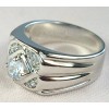 jkc 2 Carat cz Ring Mens Touch Of Class 18k