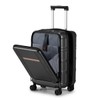 Udorich Stylish and Convenient 20-Inch Carry-On Luggage with Double Spinner