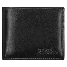 Red Baron Men´s wallet purse genuine buffalo leather black exclusive classic design with money clamp RB-WT-008-03