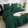 Gezu Seersucker Bed Linen Green Dark Green 135 x 200