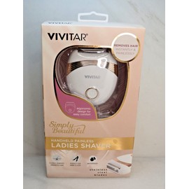 VIVITAR SIMPLY BEAUTIFUL HANDHELD PAINLESS LADIES SHAVER BOXED (LOT OF 2)