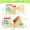 JUSTWOOD Montessori Toys for 1+ Year Old, 8-in-1 Wooden Play