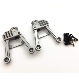 TREAL SCX10 II Shock Towers Aluminum Rear Shock Towers Shock Hoops for Axial SCX10 2 90046 90047 1/10 Scale Crawlers Truck Upgrades (Red)