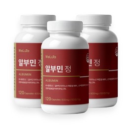 Wellua 2+1 high-content albumin tablets, egg white powder, edible albumin / 고함량 알부민 정 2+1통 난백분말 알브민 먹는 알부민