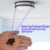 Screw Caps for Light Fixtures, Metal M4 Threaded Cap Nuts,