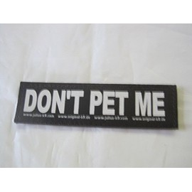 Julius-K9 Don't PET ME (Large) Package of 2 Labels for Harnesses