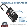 2 Pack TSA Approved Travel Luggage Locks, Suitcase Combination Lock,