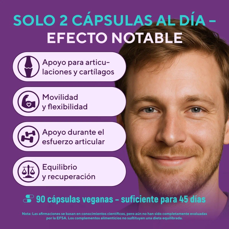 Sulfato Glucosamina Msm Suplint Cápsulas Veganas Articulaciones