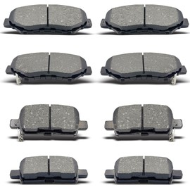 AnnoVinco 8PCS Front Rear Ceramic Brake Pads Replacement Kit Fits 2003-2008 For Honda Pilot (D914 D865)