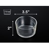 HillSpring Glass Small Bowls, 7.5oz, Set of 6, Clear Mini