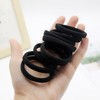 200PCS Black Hair Ties for Women & Girls Men Kids
