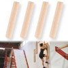 Qunclay 4 Pcs Climbing Hard Wood Pegs for Peg Boards,