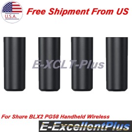 For Shure 4PCS Mic Battery Cup Cover For Shure BLX2 PG58 Handheld Wireless Transmitter USA