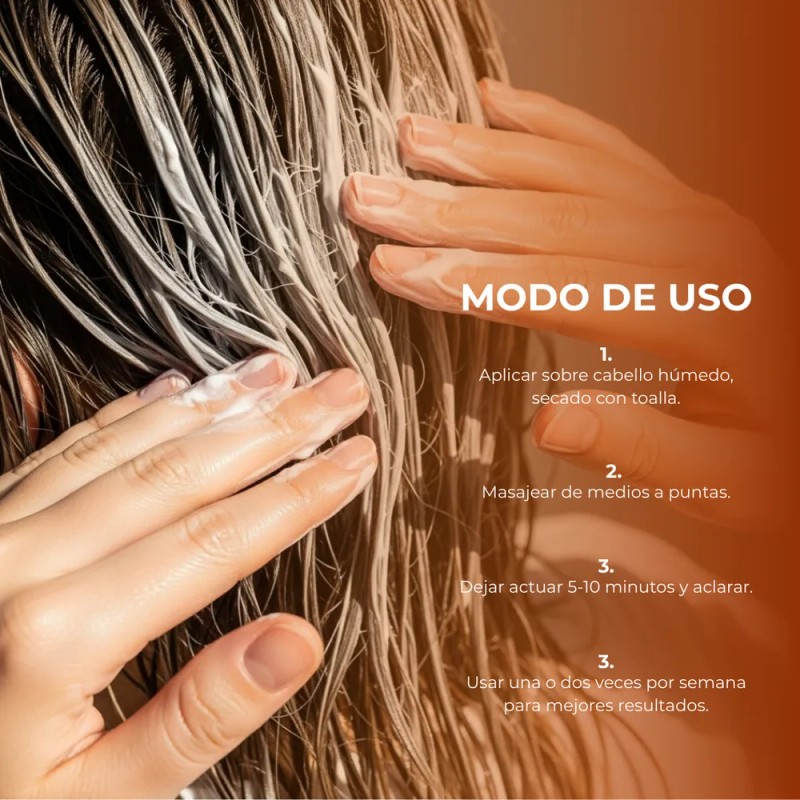 Mascarilla Capilar con Aceite de Argán Nutrición, Reparación y Brillo
