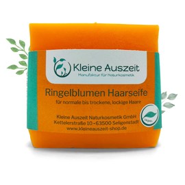 Marigold Hair Soap - for Dry, Curly, Damaged Hair, Vegan, Palm Oil, Handmade Natural Soap, Hair Soap from Kleine Auszeit Manufaktur