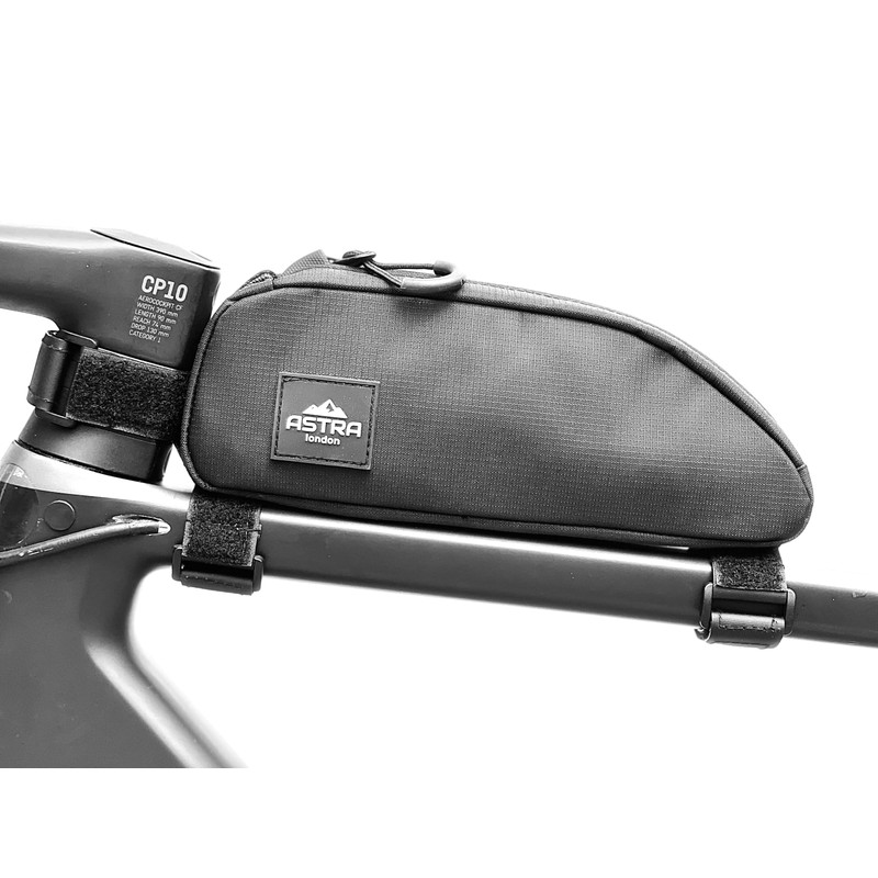 Astra London Top Tube Bag Richmond Black Aero Bike Frame