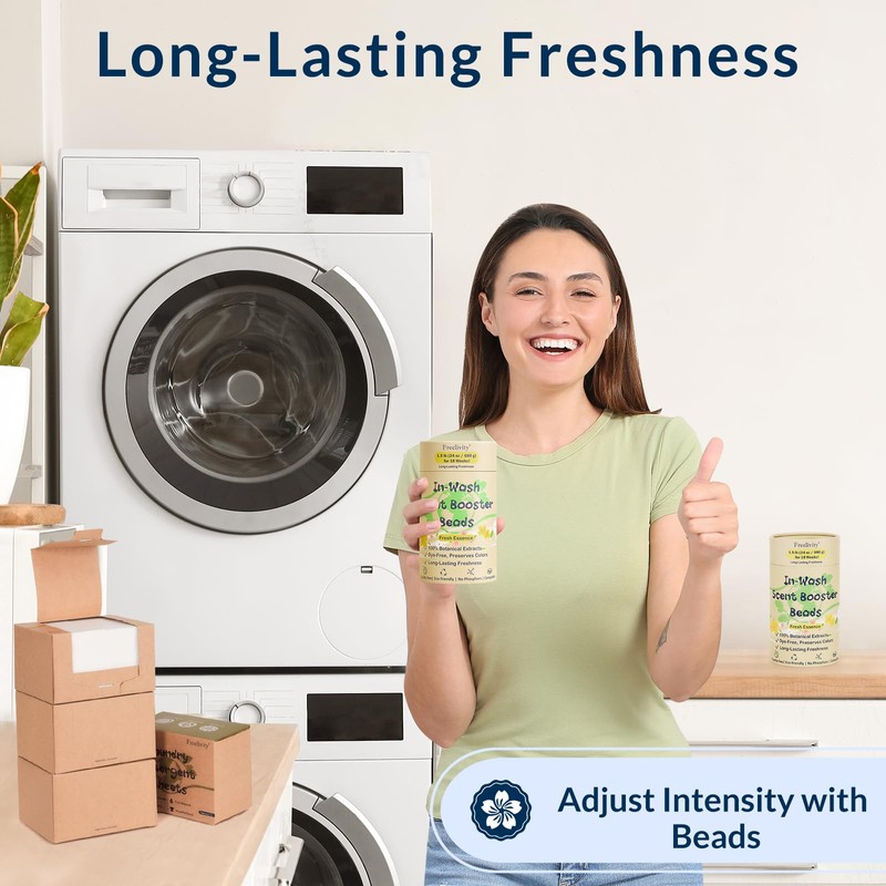 Freelivity In‑Wash Scent Booster Beads – Fresh Essence Scent, Laundry