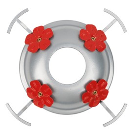 Metal Top Metal Hummingbird Feeders Base Cover with 4 Perches and 4 Flower Ports for Hummingbird Feeders Base - Metal TOP Cover ONLY