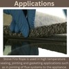 VITCAS 8mm 2m Black Stove Fire Rope for sealing Jointing