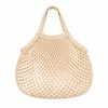5-Pack Beige Cotton Reusable Mesh Shopping Bag 20cm