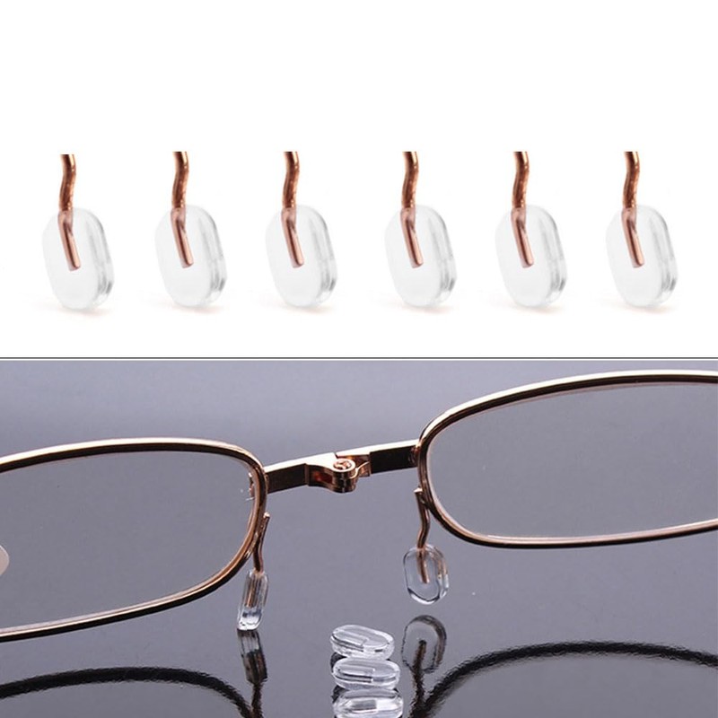 JAMMY Small Round Hole Circular Transparent Eyeglass Nose Rest Insert