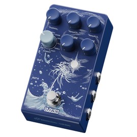 Klowra Limbo Reverb Guitar Pedal - 9 Stereo Ambient Reverb Types, Analog Dry Through, True Bypass, Freeze&Infinity, Expression Pedal Support