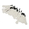 20pcs White Handle Black Hair Sound Aid Cleaning Brush Professional