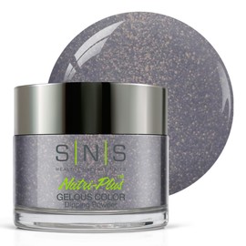 SNS Nail Dip Powder, Gelous Color Dipping Powder - Moon Over My Amy (Metallics/Silver, Shimmer) - Long-Lasting Dip Nail Color Lasts 14 Days - Low-Odor & No UV Lamp Required - 1 OZ