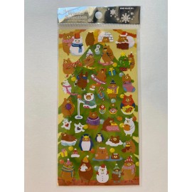 Mind Wave Christmas Bear Sticker Sheet