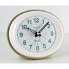 Champion Stylish Bold Traditional Oval Silver Quartz Sweeping Non Ticking