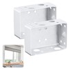 CLKE 2Pcs Venetian Blinds Brackets, Venetian Blind Fittings Brackets, Metal