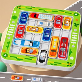 Logic Games from 6 Years, Parking Games, Car Toy Storage Game, Logic Game with 360 Levels, Puzzle Game, Thinking Puzzle Games, Family Game, Children, Travel Games from 3 4 5 6 7 8 9 10 Years