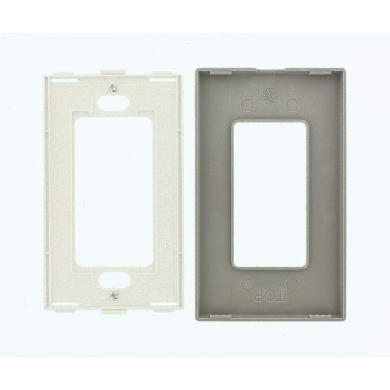 Leviton 1-Gang Decora Plus Screwless Wall Plate, 80301-SGY, Gray