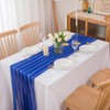 Chuqing Chiffon Table Runner, Royal Blue, 70 cm x 3