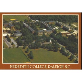 Aerial View of Meredith College Campus Raleigh NC Postcard