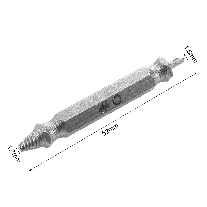 uxcell Damaged Screw Bolt Extractor Remover 2mm to 3mm HSS