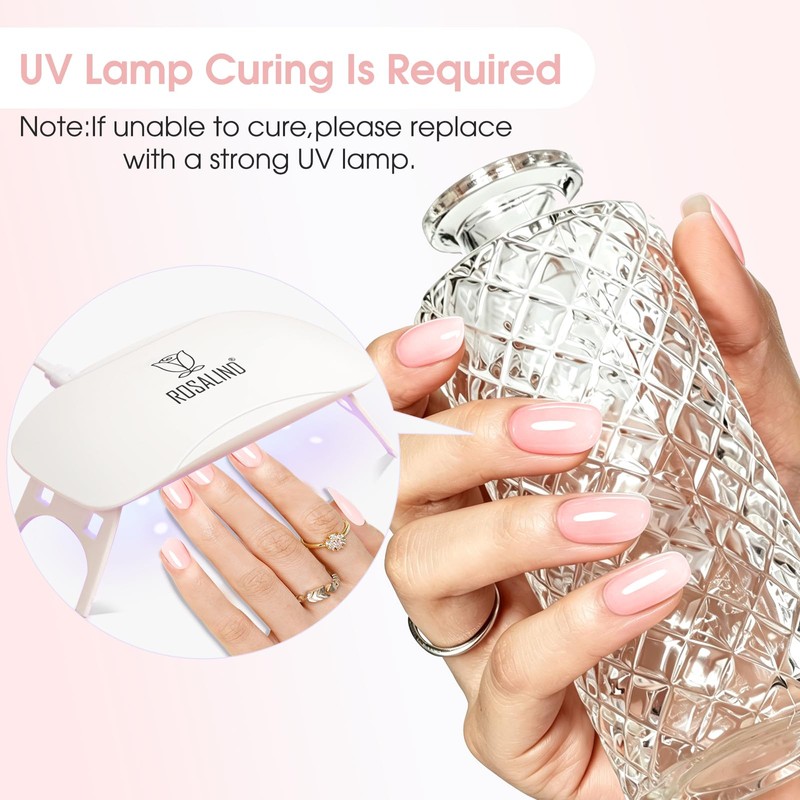 ROSALIND Builder Gel for Gel Nails 2 Colours Milky White