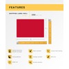 HOUSELABELS 4" x 6" Red Shipping Labels on 1" Core